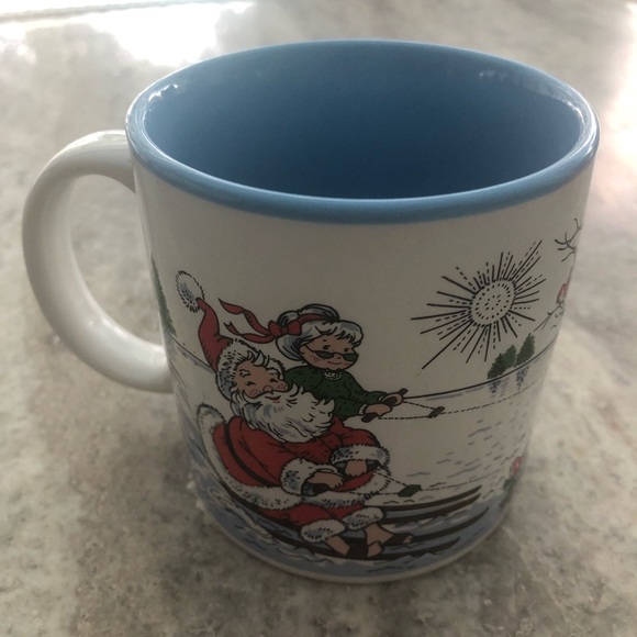 Vintage Potpourri Press Mr and Mrs Santa Claus Christmas Mug